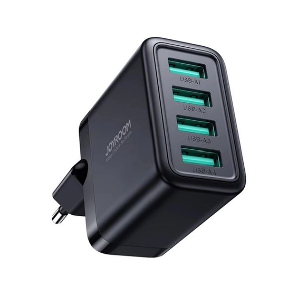 JOYROOM SÍŤOVÁ NABÍJEČKA UNIVERZÁLNÍ 4xUSB-A 24W NAPÁJENÍ PRO TELEFON