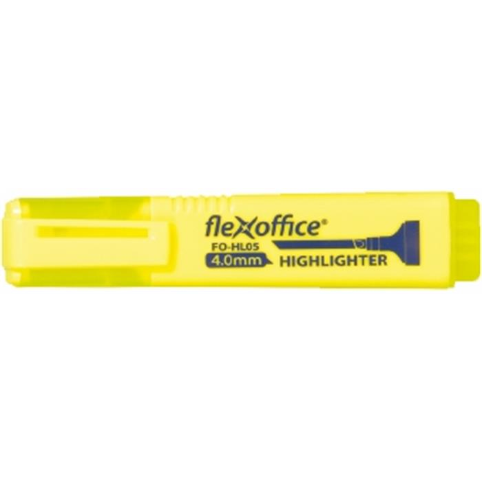 Flexoffice HL05 4mm Szövegkiemelő - Sárga (OW-8439/OW-8896)
