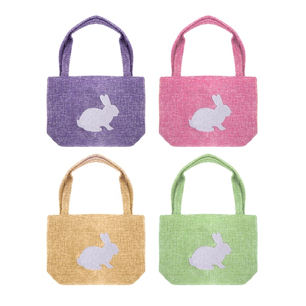 IRIS dekor textil kistáskás nyuszi 4 szortiment 20x13cm (68942)