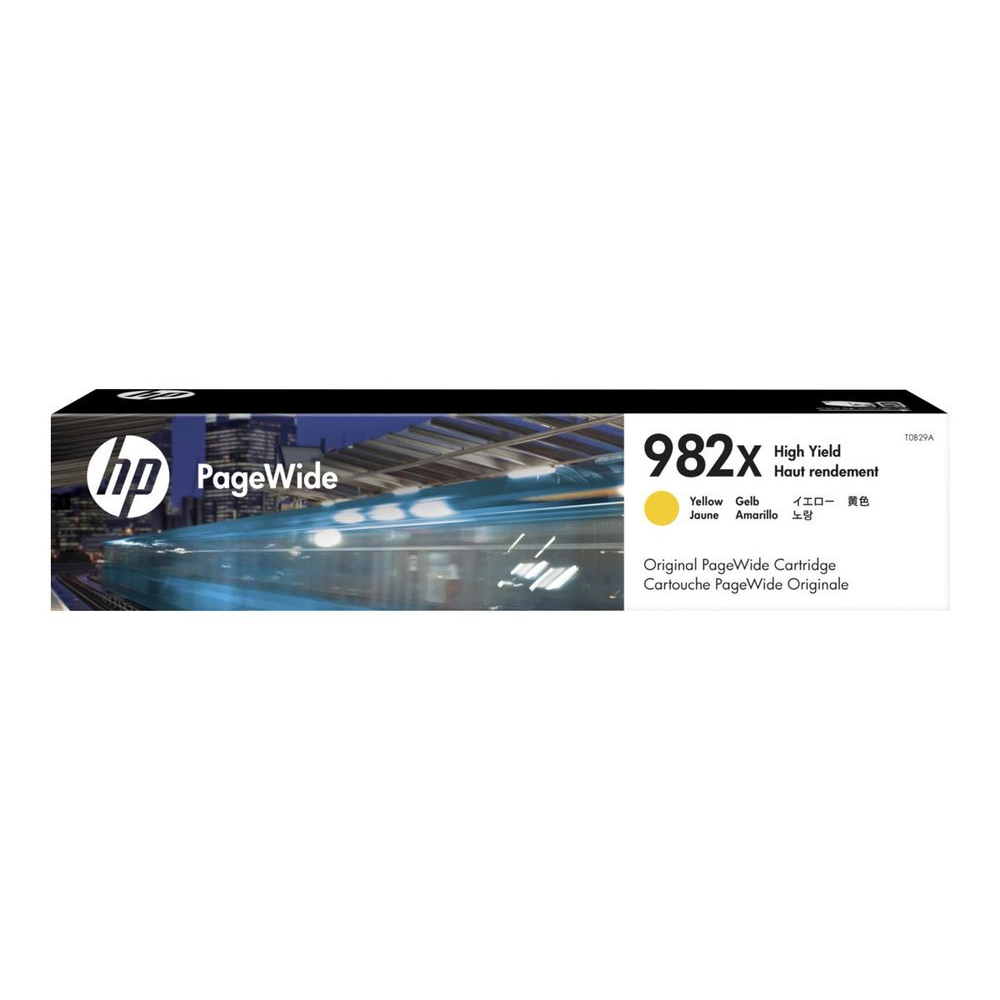 HP 982X High Yield Yellow Original PageWide Cartridge inkoustová náplň 1 kusů Vysoká (XL) výtěžnost (T0B29A)