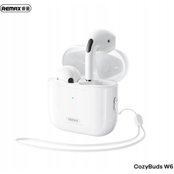 Bluetooth sluchátka REMAX TWS W6 BÍLÁ, Bluetooth 5.3