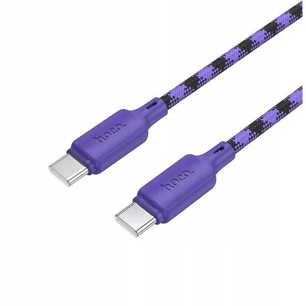 Kábel Hoco USB typ C - USB typ C 1 m fialový
