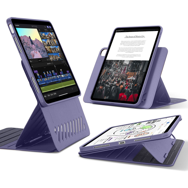 ESR Shift Magnetic Case, Compatible with iPad Air 11 (2024), Air 10.9 (5th/4th Gen), Purple