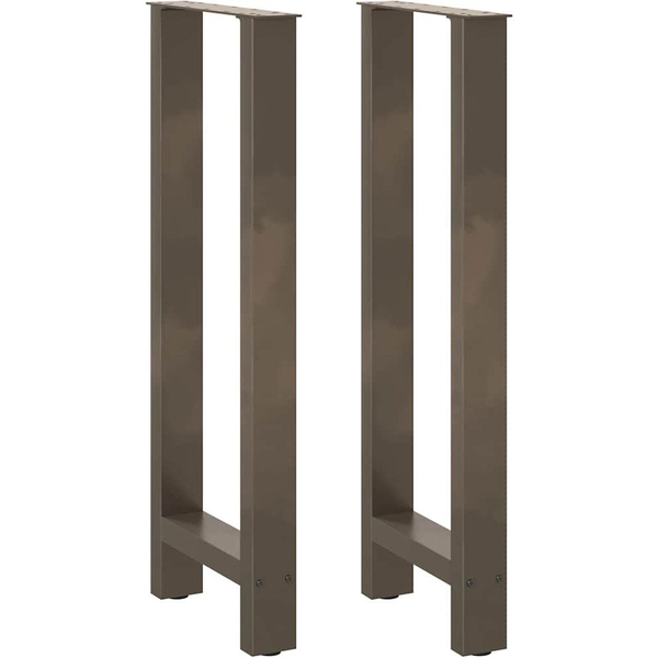 Picioare măsuță de cafea Oțel natural 2 buc 50x(100-101)cm Oțel