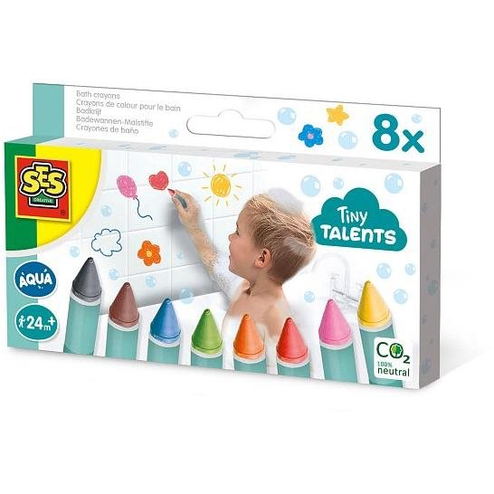 SES Creative Tiny Talents 13050 игра, играчка и стикер за баня Тебешир за баня Многоцветен