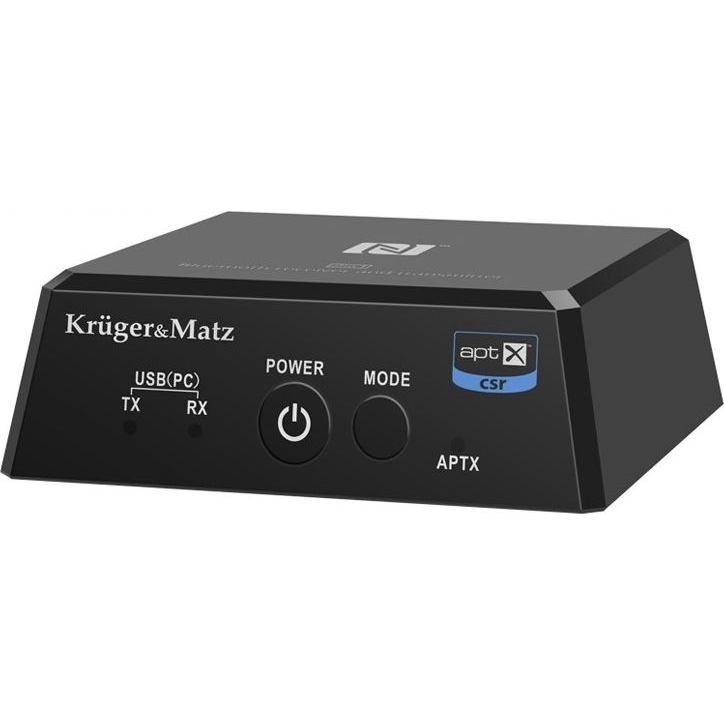 Kruger&Matz 2 Az 1-Ben Bluetooth Hifi Audio Vevő És Adó Apt-X , Nfc Modell Bt-1 (KM0352)