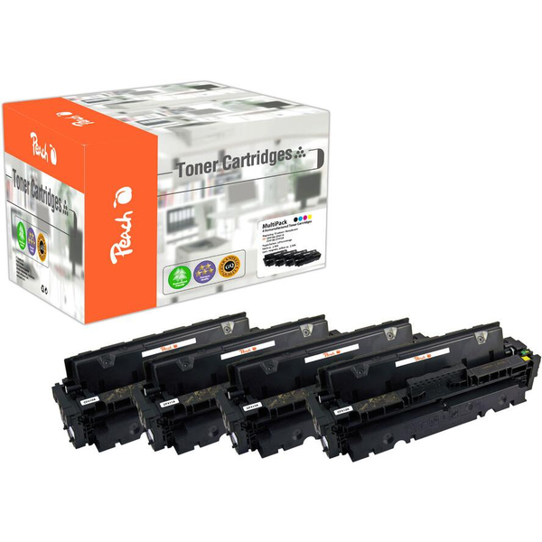 Peach PT815 tonercartridge 4 stuk(s) Compatibel Zwart, Cyaan, Magenta, Geel