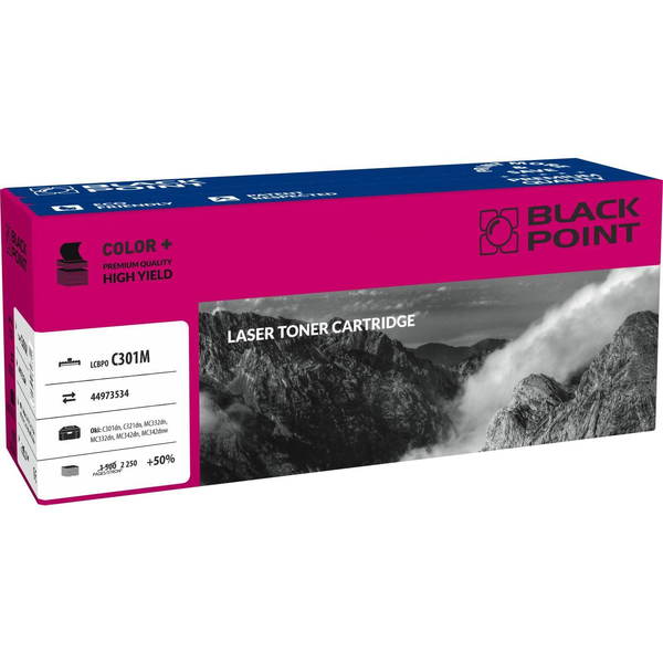Cartuș de imprimare Black Point LCBPOC301M Magenta pentru Oki 44973534
