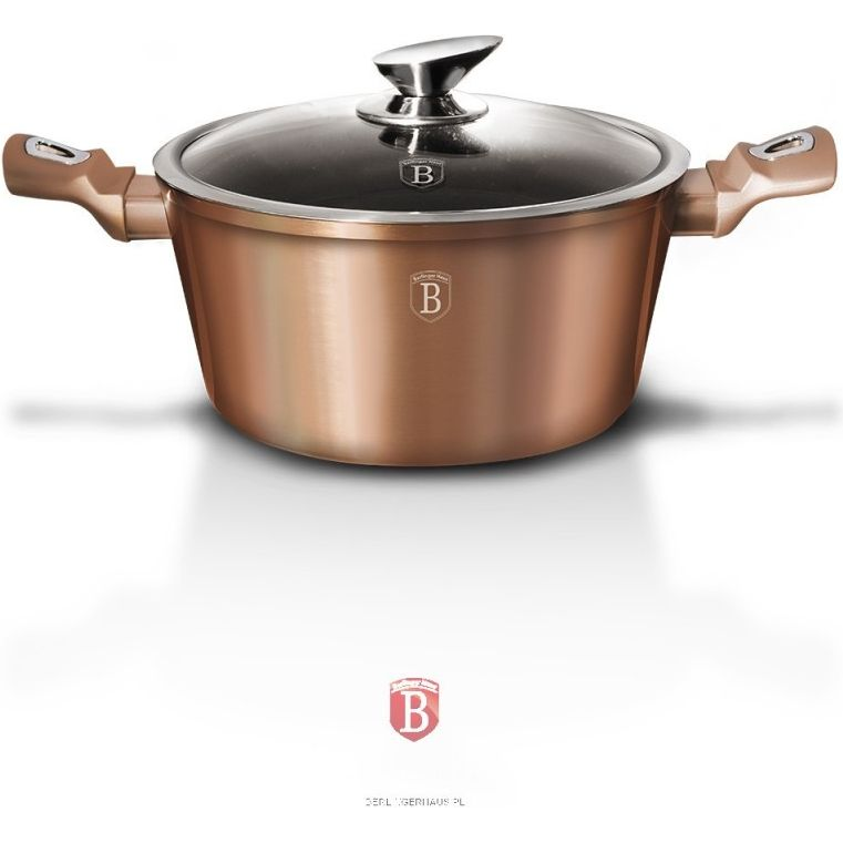 BerlingerHaus BH/1514N Metallic Line Rose Gold Edition Lábas - Kovácsolt Alumínium, Rose Gold (BH/1514)