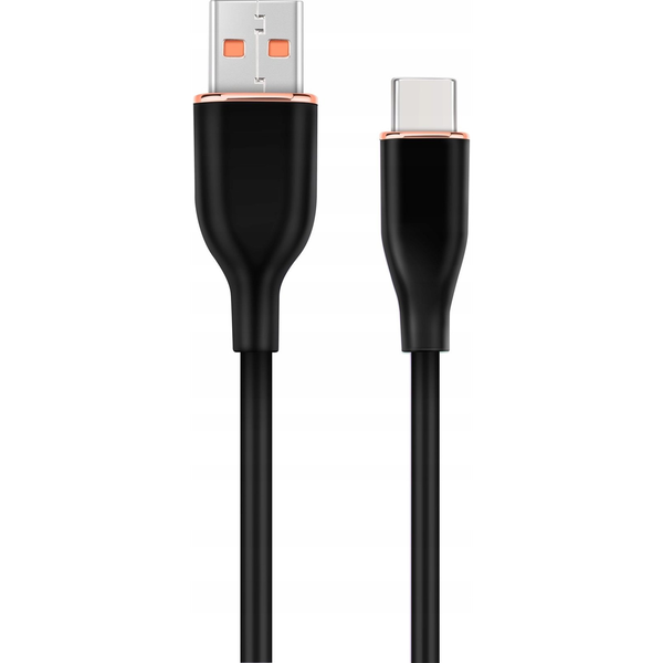 Cablexpert CC-USB2S-AMCM-1.5M-BK USB Type-A apa - USB Type-C apa Adat és töltő kábel 1.5m - Fekete