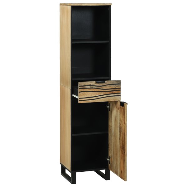 Cabinet de baie 38x33.5x160 cm Lemn Masiv Mango
