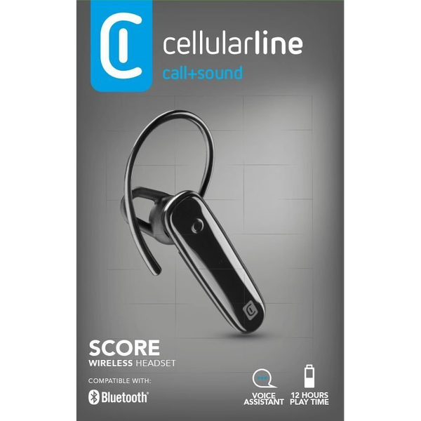 Cellularline 8018080440472 Wireless In-ear Musica e Chiamate Nero
