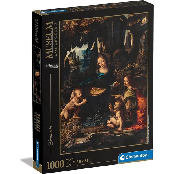Clementoni 1000 db-os Puzzle - Museum Collection - Leonardo Da Vinci - Sziklás Madonna (37088)