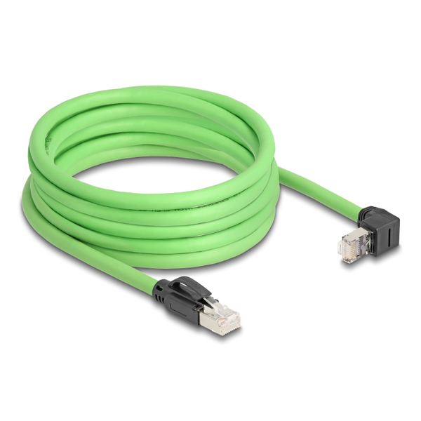 Sieťový kábel RJ45 Cat.6A samec na samec SF/UTP PUR (TPU) 5m Delock 80894