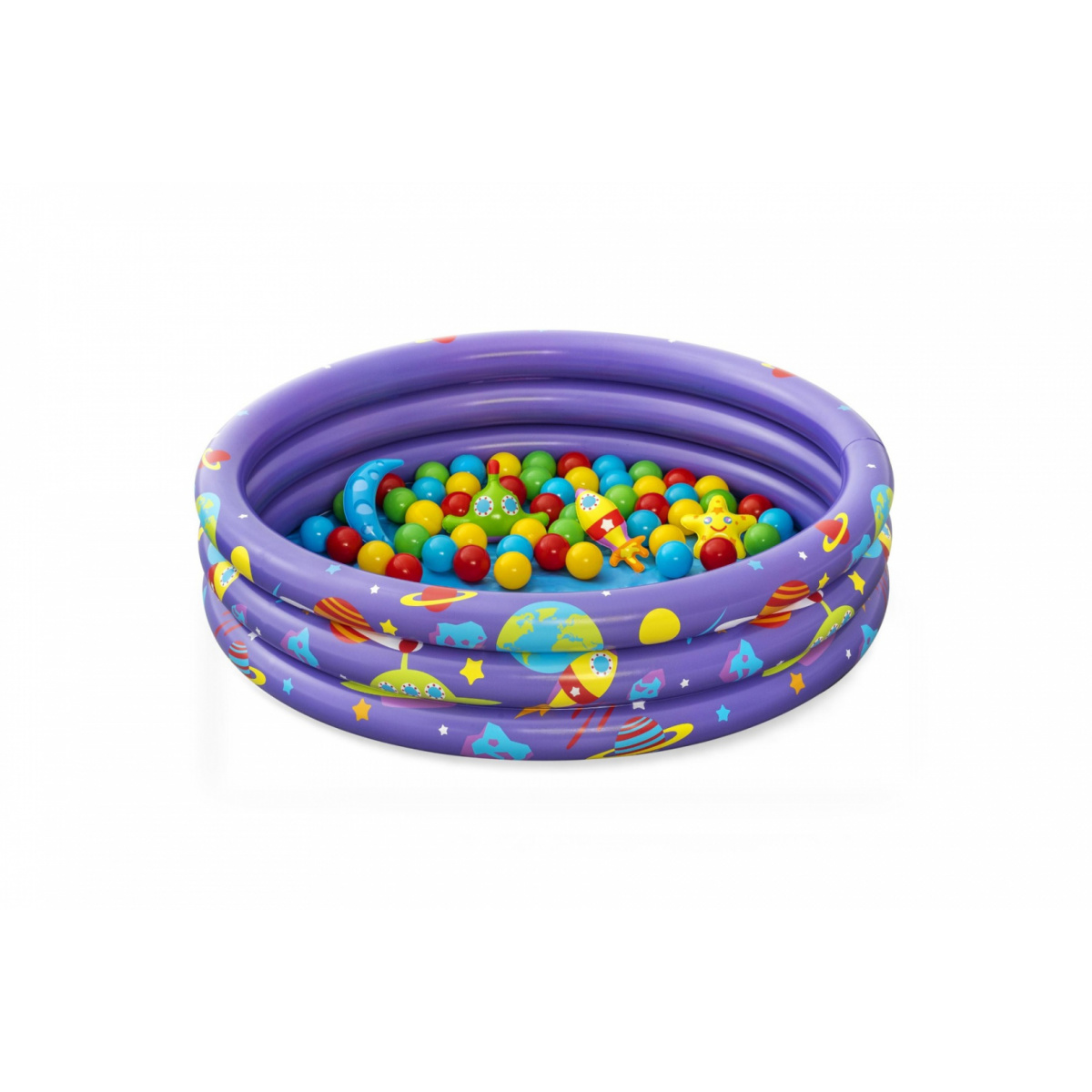 Bestway Intergalactic Surprise Felfújható gyerek medence + labdák - 102x25 cm (52466)