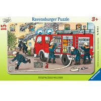 Ravensburger puzzle, Tűzoltóautó, 15 db