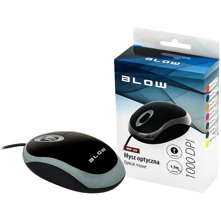 Blow MP-20 Optikai USB Egér Szürke (84-015#)