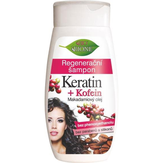 Bione Cosmetics Keratin & Kofein regenerační šampon