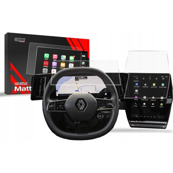  GrizzGlass Folia matowa GrizzGlass CarDisplay Protection do Renault Scenic E-Tech 12" 2024 [2w1]