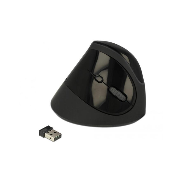 Delock Ergonómikus, vezetéknélküli függoleges USB egér (12599)