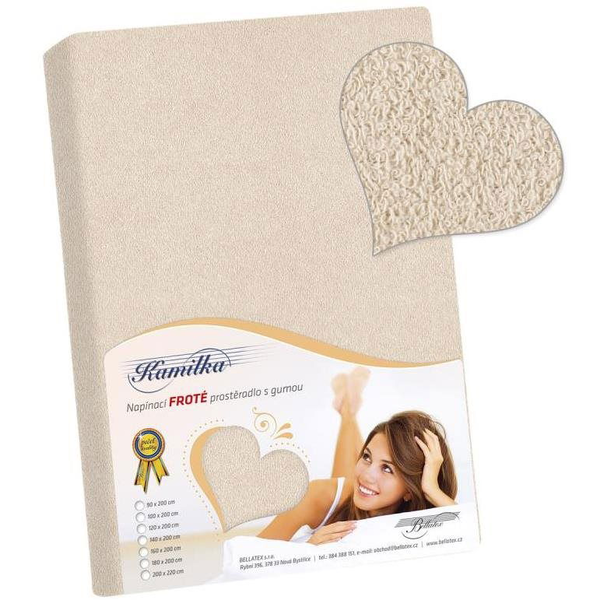Bellatex frottír lepedő, 140×200 cm, natúr