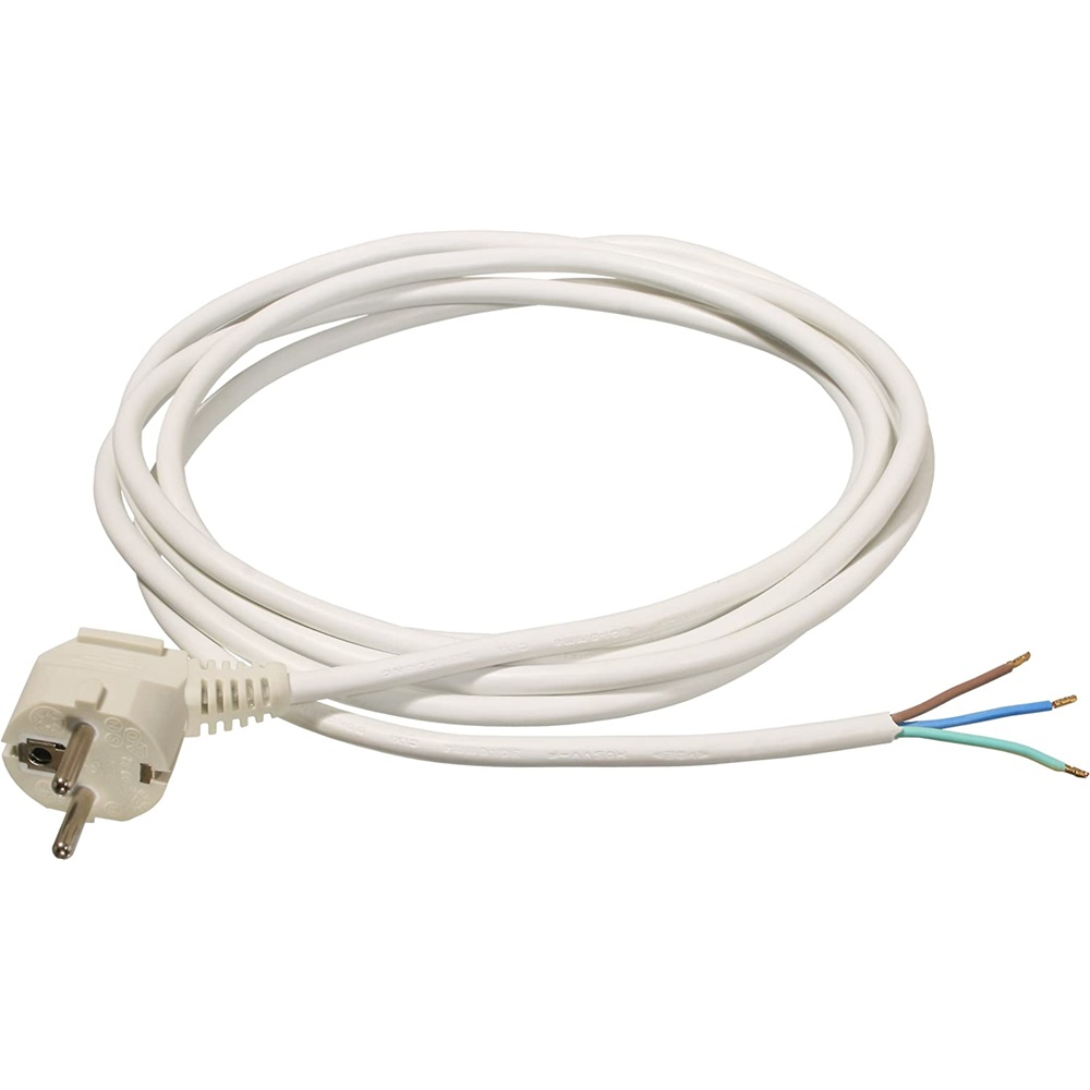 Anco 321391 250V Hálózati tápkábel 3m - Fehér (321391)