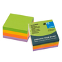 Info Notes Jegyzettömb öntapadó, 75x75mm, 6x100lap, , spring, zöld, arany, narancs, lila (5854-76)