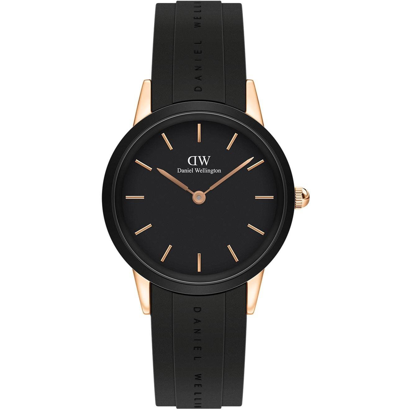 DANIEL WELLINGTON Iconic Motion 32 mm Rose gold/Black (7315030021899)