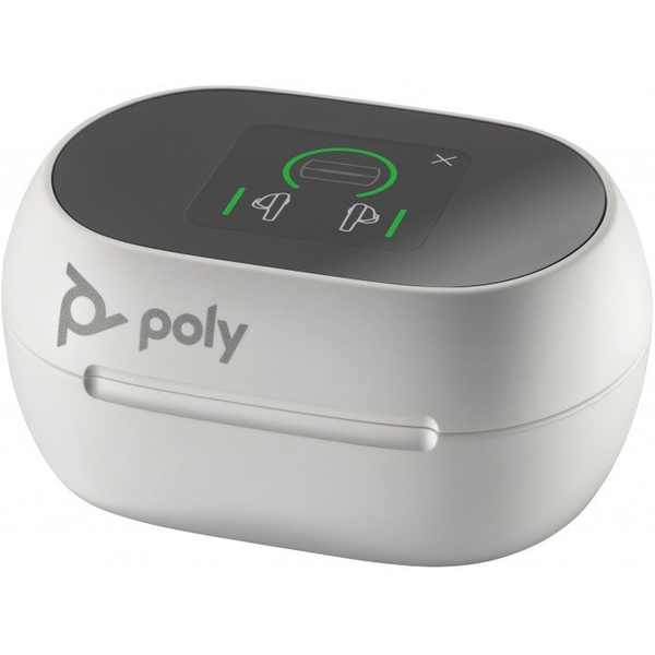 Poly Voyager Free 60+ UC White Touchscreen Charge Case for BT700 USB-C Adapter 8L590AA