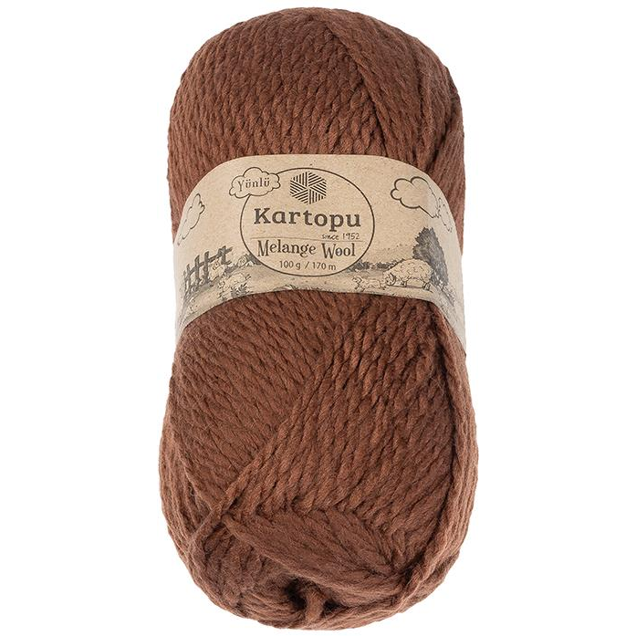 BELLATEX Melange Wool 100 g - 1892 barna (11930)