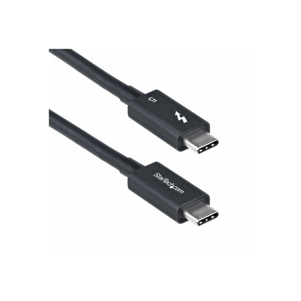 StarTech.com TBLT5MM50CM240W Thunderbolt kabel 0,5 m 80 Gbit/sek. Sort