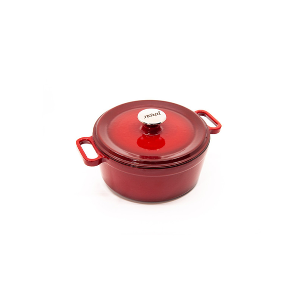 Noral 66667002 Öntöttvas lábas zománc bevonattal 12cm 3.4L - Piros