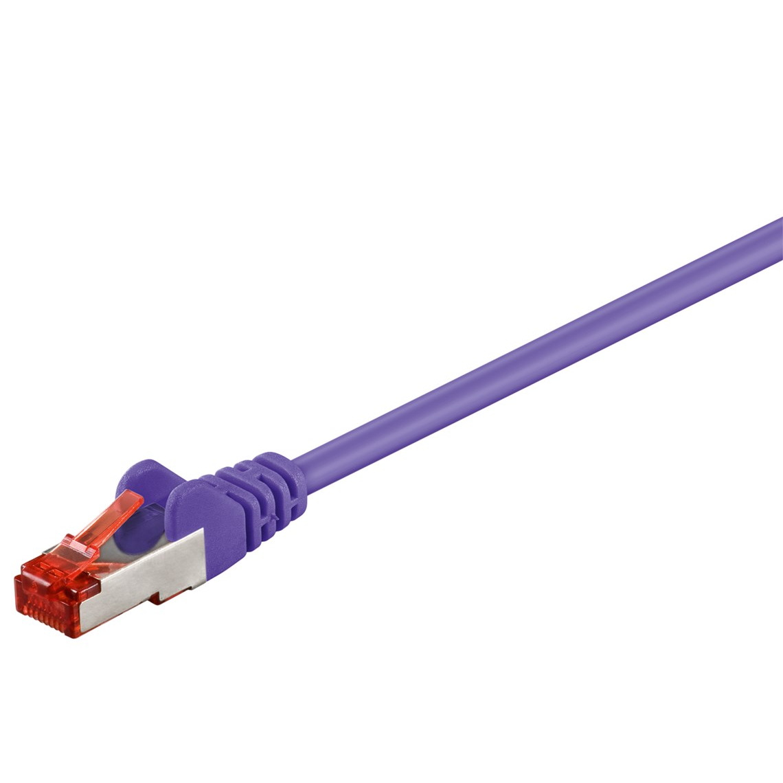 Goobay S/FTP CAT6 Patch kábel 0.25m - Lila (95460)