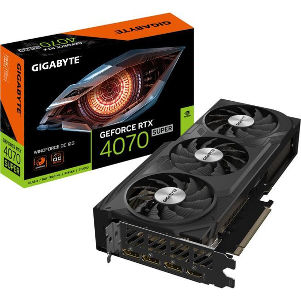 Gigabyte GeForce RTX 4070 SUPER WINDFORCE OC 12G NVIDIA 12 GB GDDR6X