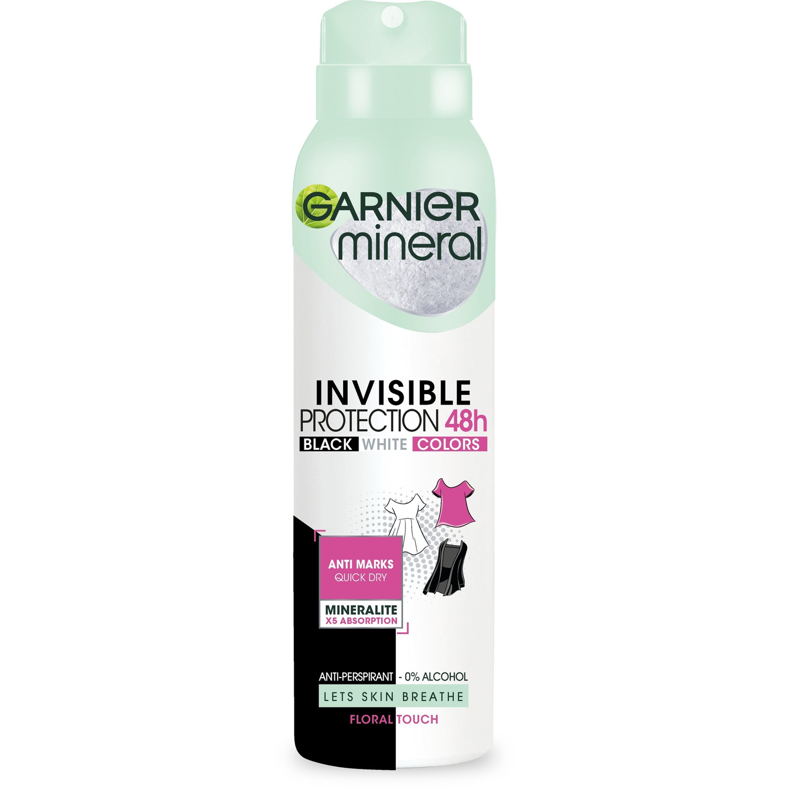 GARNIER Mineral Invisible 48H Spray Antiperspirant 150 ml (3600541253667)
