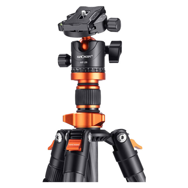 K&F Concept D254C1+BH-28L háromlábú Kamera állvány (Tripod) - Fekete