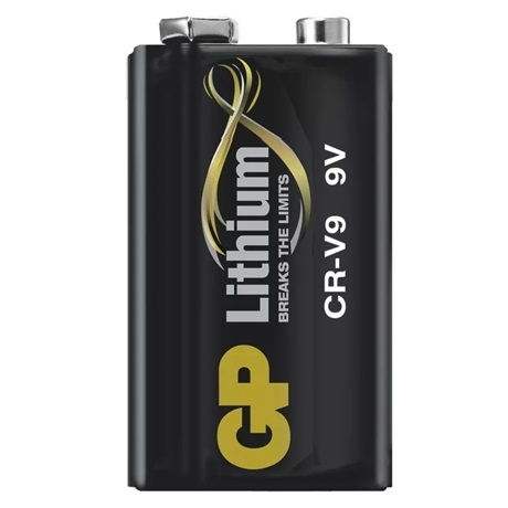 GP 9V-os elem, lítium, 9V, 800 mAh,  CR-9V (6LR61), 6LR21, 6AM6, 6LP3146, MN1604, A1604, E Block, LR22