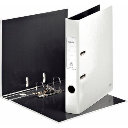 Leitz 180° WOW Lever Arch File - pearl white ringbind A4 Hvid