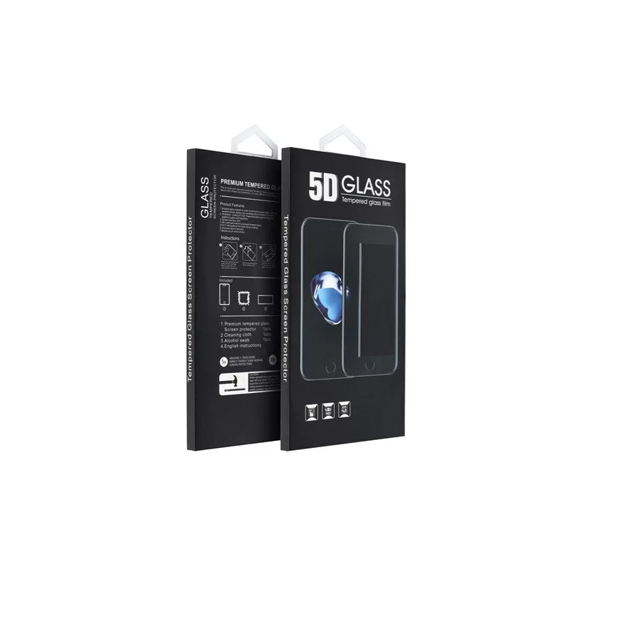 OEM Full Glue Samsung Galaxy A02s Edzett üveg kijelzővédő - Fekete