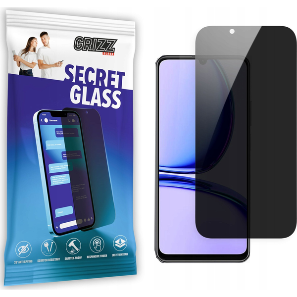 GrizzGlass Szkło prywatyzujące GrizzGlass SecretGlass Realme C53