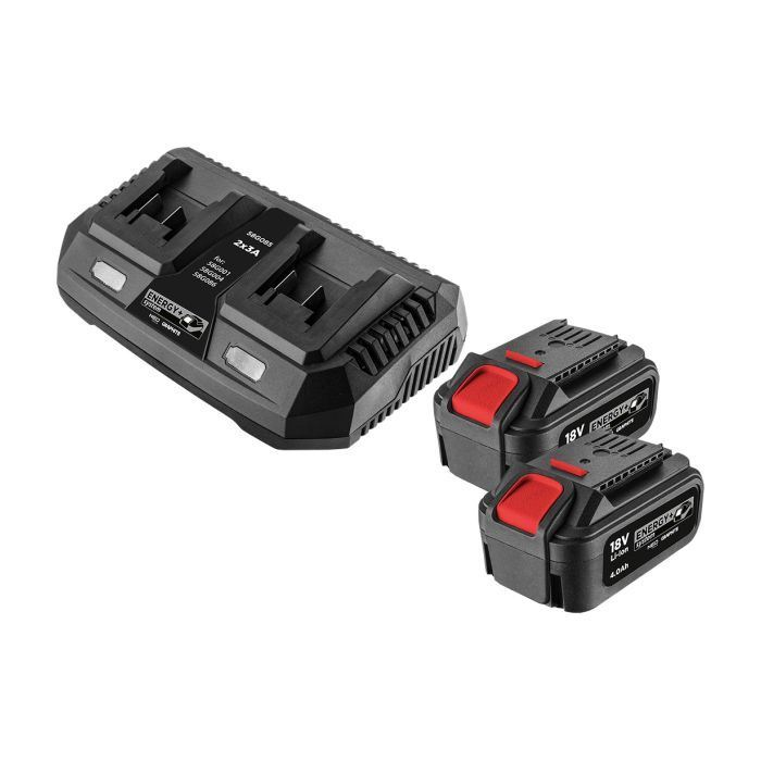 Graphite 58GE134 akkumulátor + töltő szett, Energy+ rendszerhez 2x18V/4Ah (58GE134)