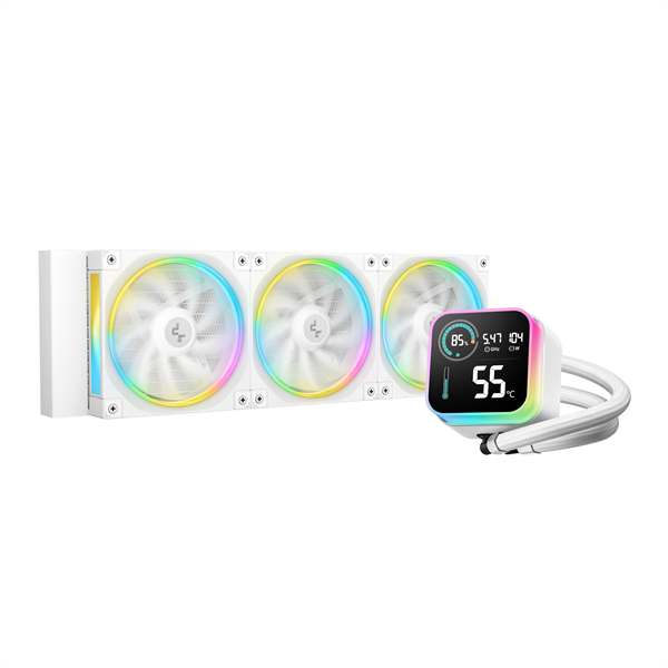 DeepCool LQ360 WH Processor Kit voor vloeistofkoeling 12 cm Zwart 1 stuk(s)