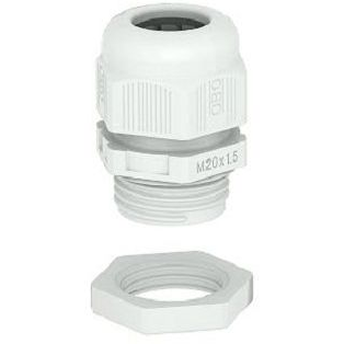 Bettermann Dławik kablowy z przeciwnakrętką PG11 PA jasnoszary RAL 7035 V-TEC PG11+ LGR (2024659)