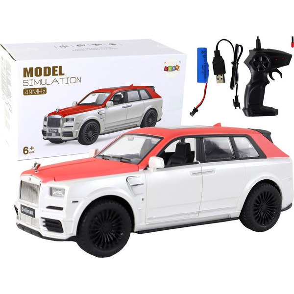 R/C 1:20 Pilot Car Autó - Fehér/Piros 