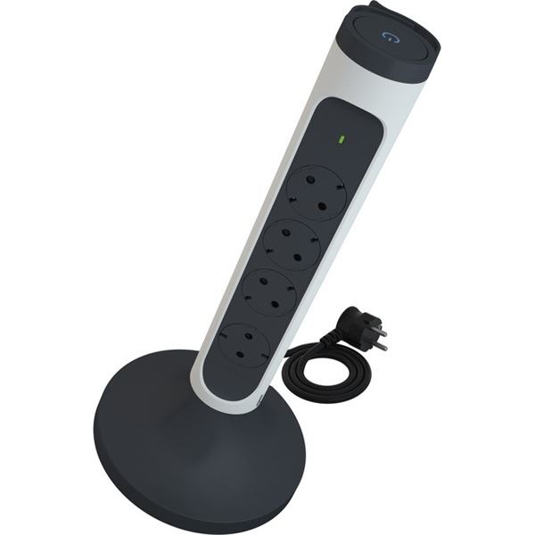 Legrand elosztótorony 4 aljzat fekete-fehér 2m (694505) (v)