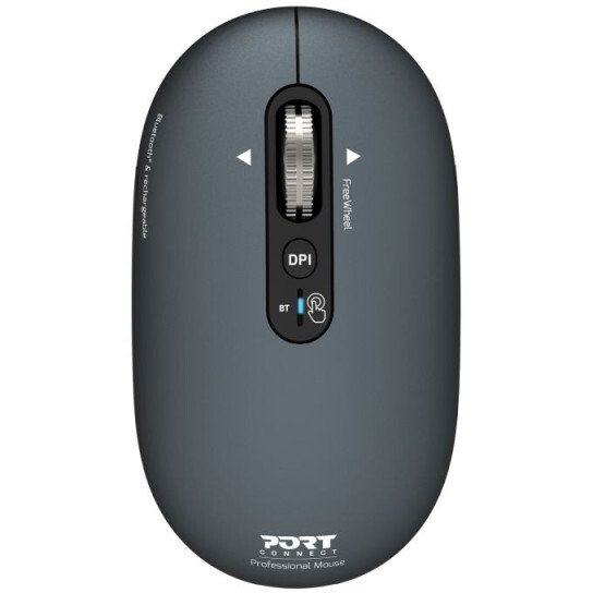 Port Designs Pure Color Bluetooth újratölthető egér - Szürke