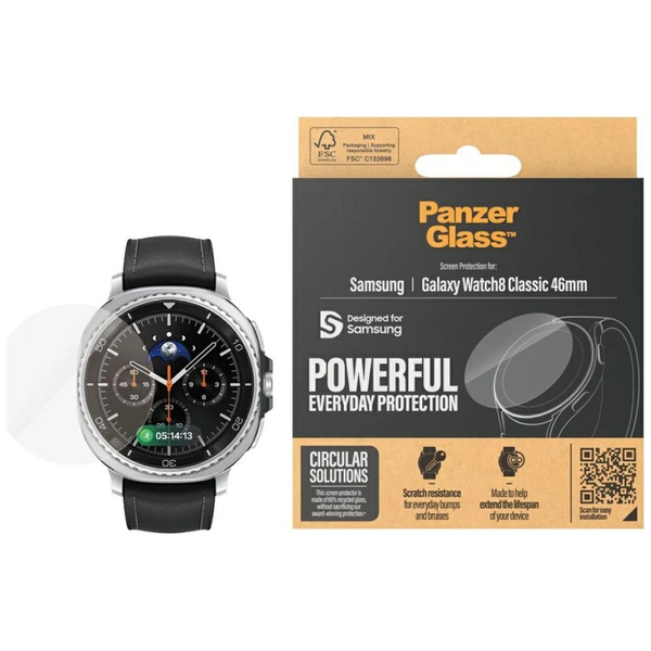 PanzerGlass ® Screen Protector Samsung Galaxy Watch8 Classic 46mm Pellicola proteggischermo trasparente 1 pz
