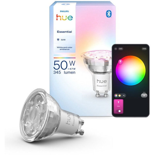 Philips Hue Essential White and Color Ambiance 4,7 W, 345 lm, GU10