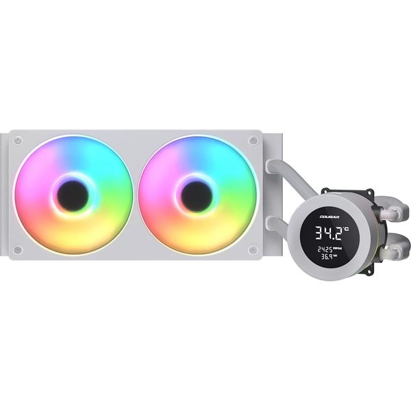 COUGAR CGR-PSDVARGB-W-240 Processor Alles-in-één vloeistofkoeler 12 cm Wit