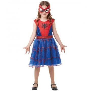 Rubies: Spidergirl jelmez - 110-120 cm (3001015-6000) (3001015-6000)